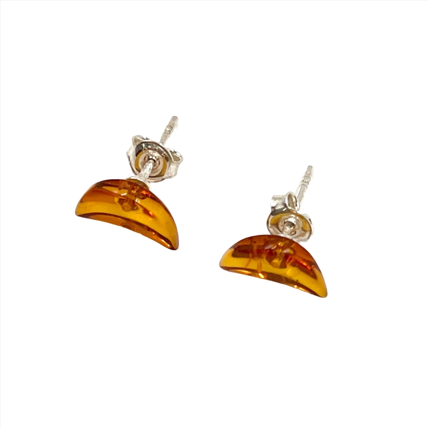 Amber Moon Studs