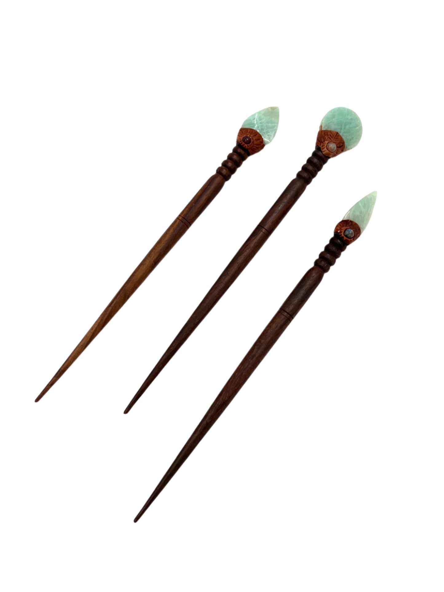 Handmade Gemstone Hair Sticks