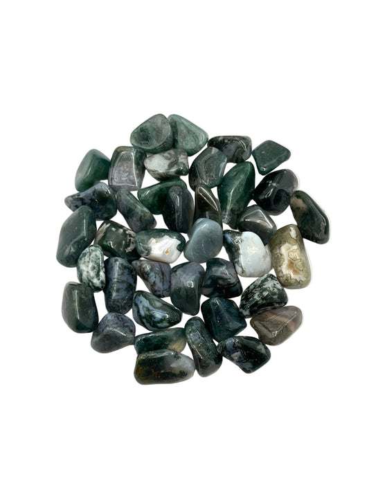 Moss Agate Tumbles