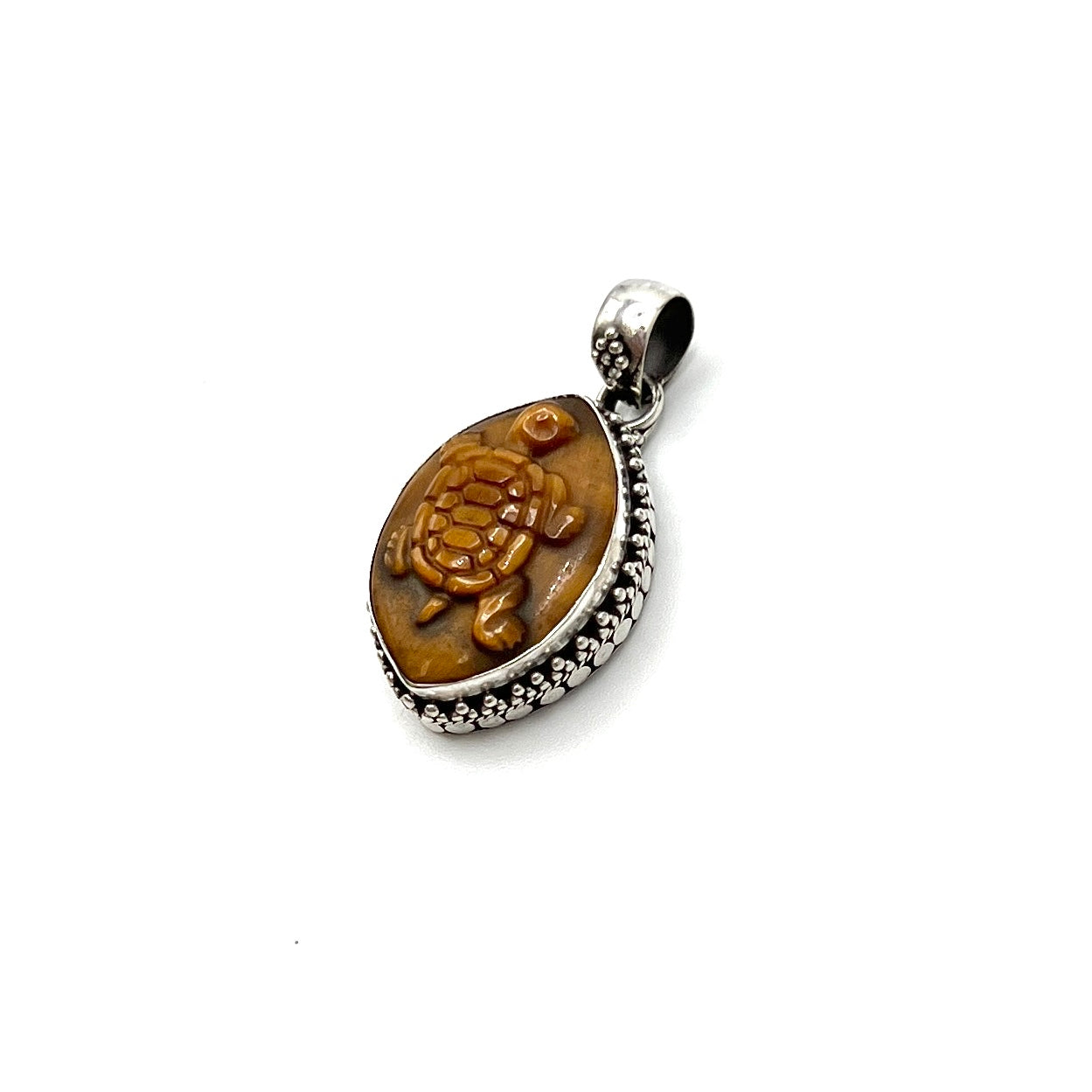 Tigers Eye Turtle Pendants