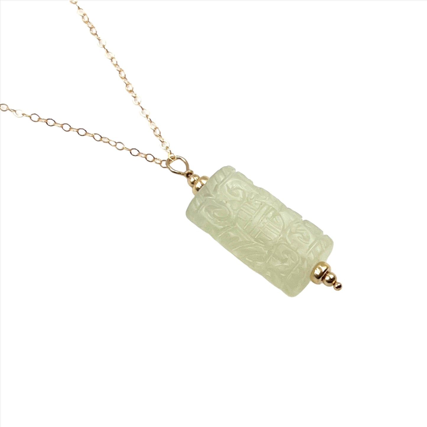 Jade Longevity Gold Filled Necklace