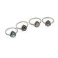 Teardrop Gemstone Beaded Ring