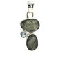 Silver Labradorite Faceted Pendants
