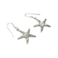 Sterling Silver Shell Starfish Earrings