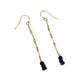 Sapphire & Ruby Gold Filled Earrings