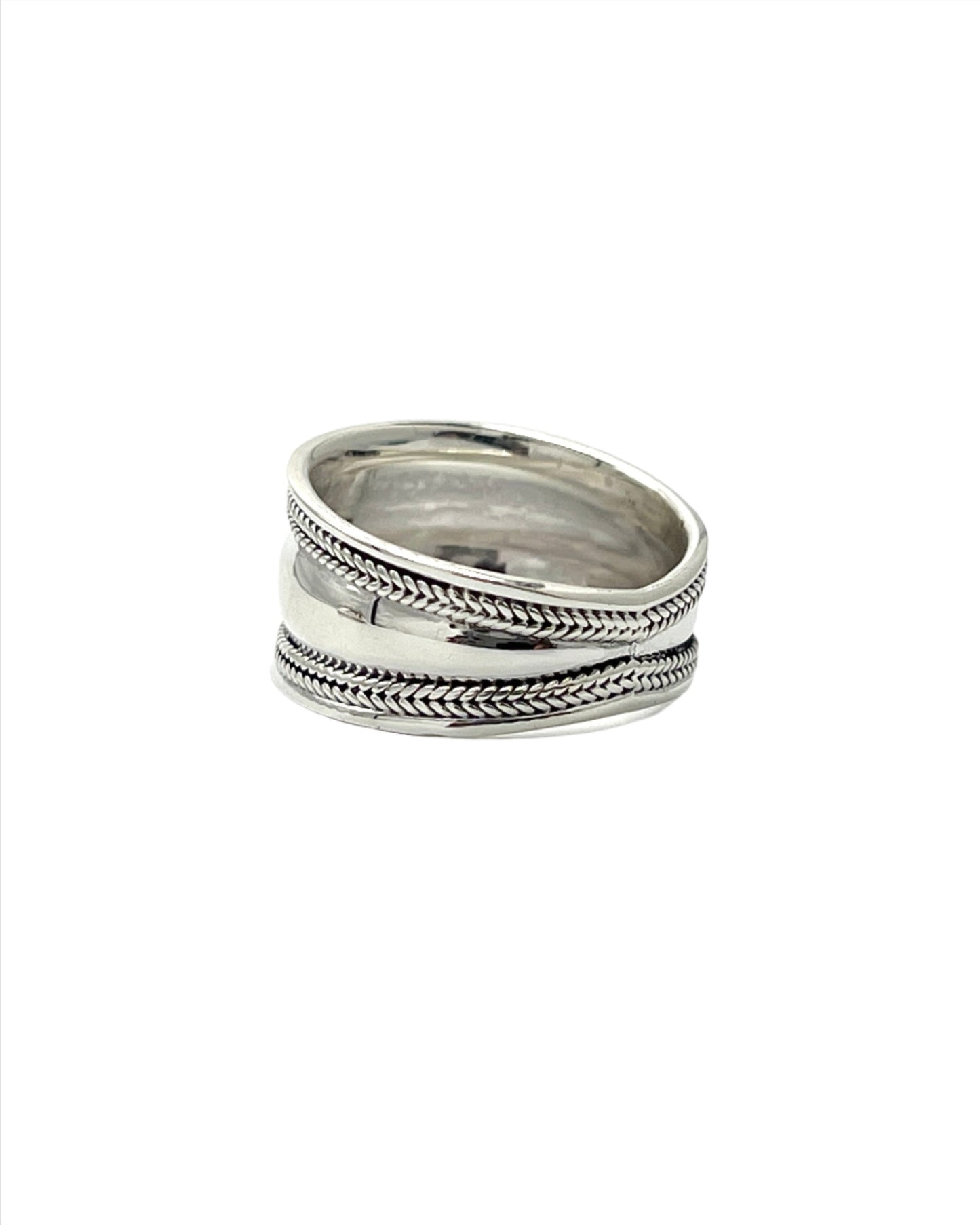 Sterling Silver Simple Braided Ring