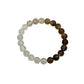 Smoky Quartz & Clear Quartz Stretchy Bracelets