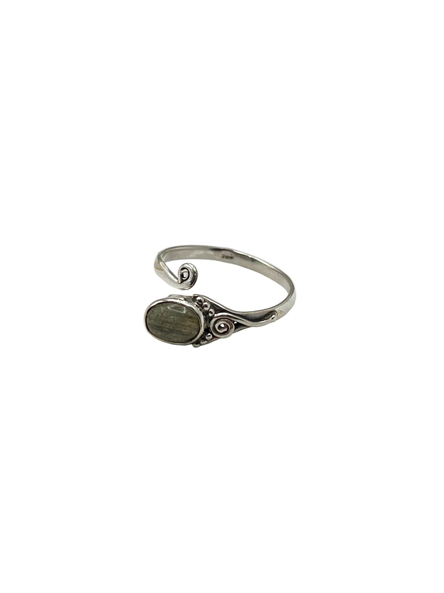 Swirl Gemstone Wrap Rings