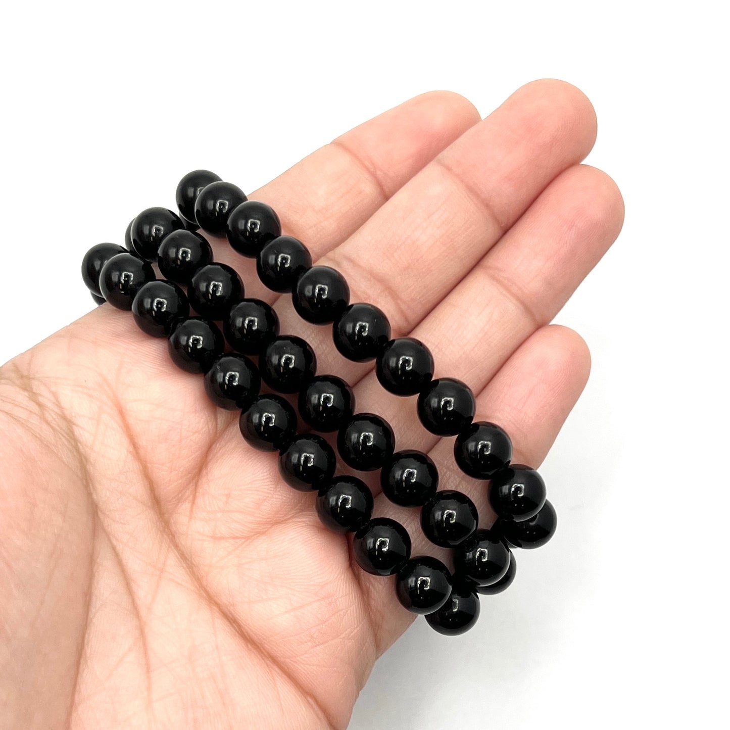 Black Obsidian Stretchy Bracelet