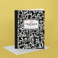 Composition Book Greeting Card