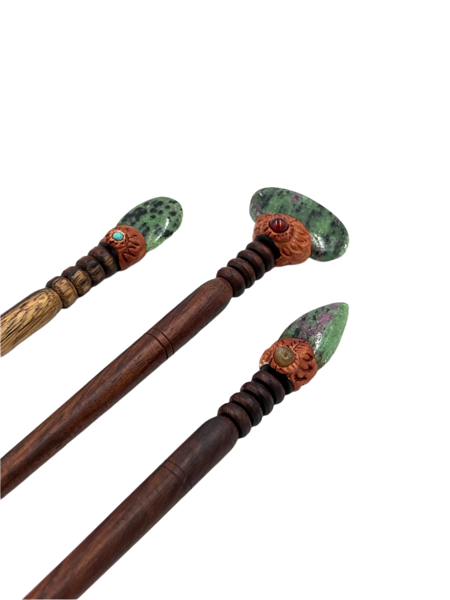 Handmade Gemstone Hair Sticks