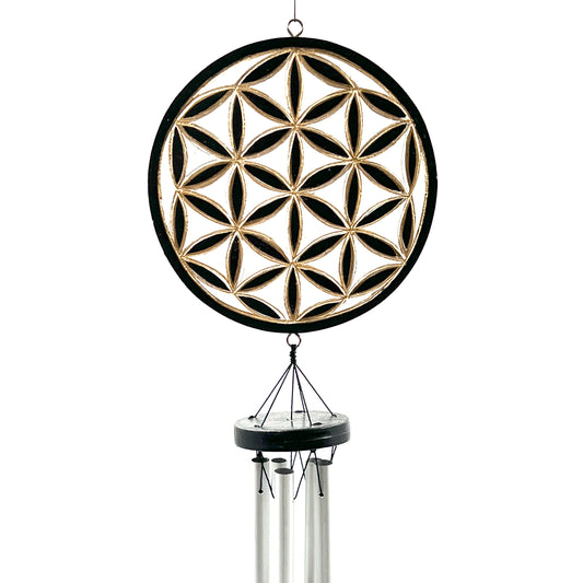 Flower of Life Painted Wind Chime