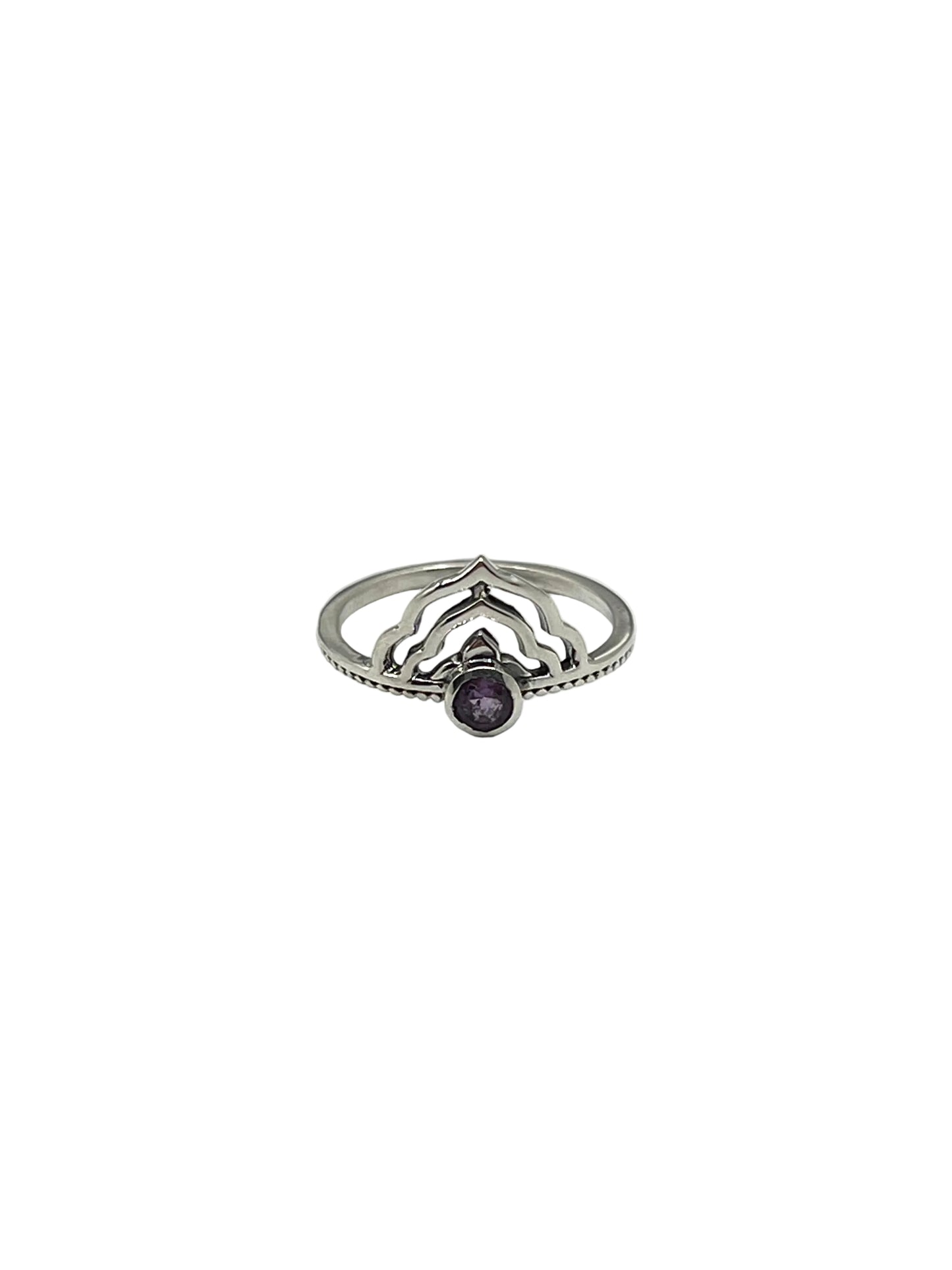 Lotus Crown Gemstone Rings