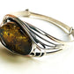 Sterling Silver Green Amber Bracelets Twist