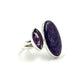 Sterling Silver Amethyst & Charoite Rings