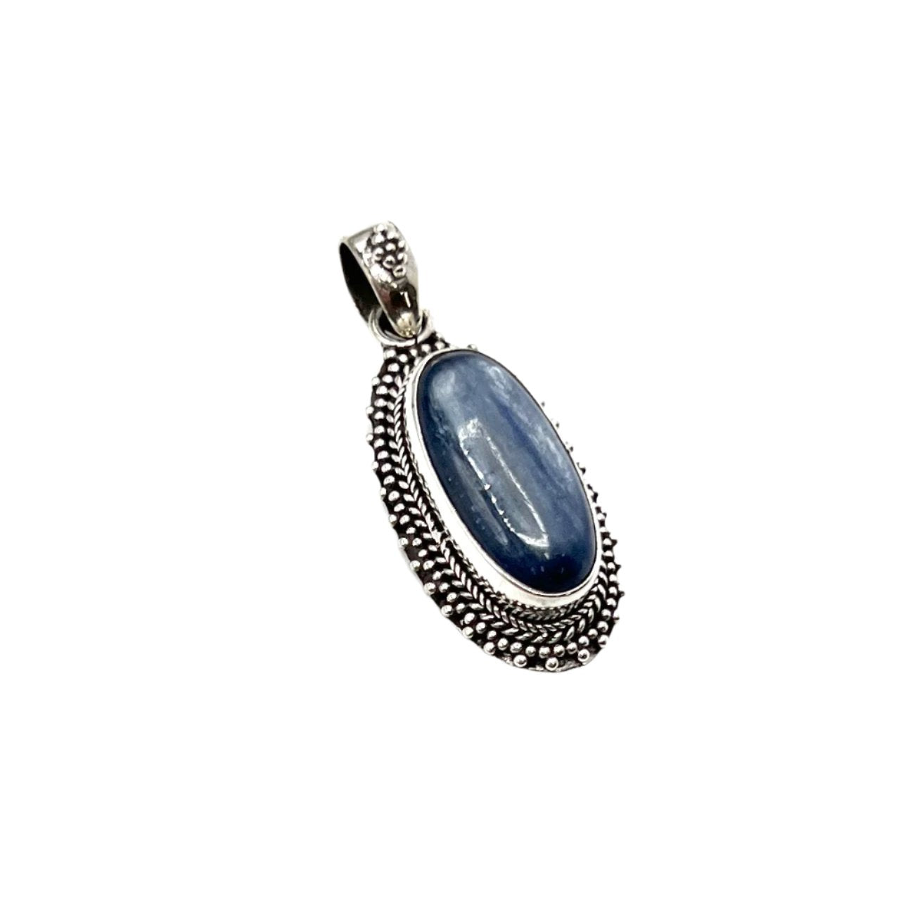 Sterling Silver Kyanite Oval Pendants