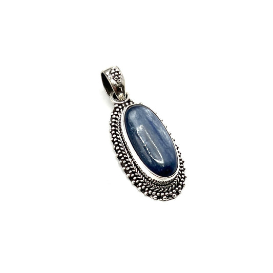 Sterling Silver Kyanite Oval Pendants