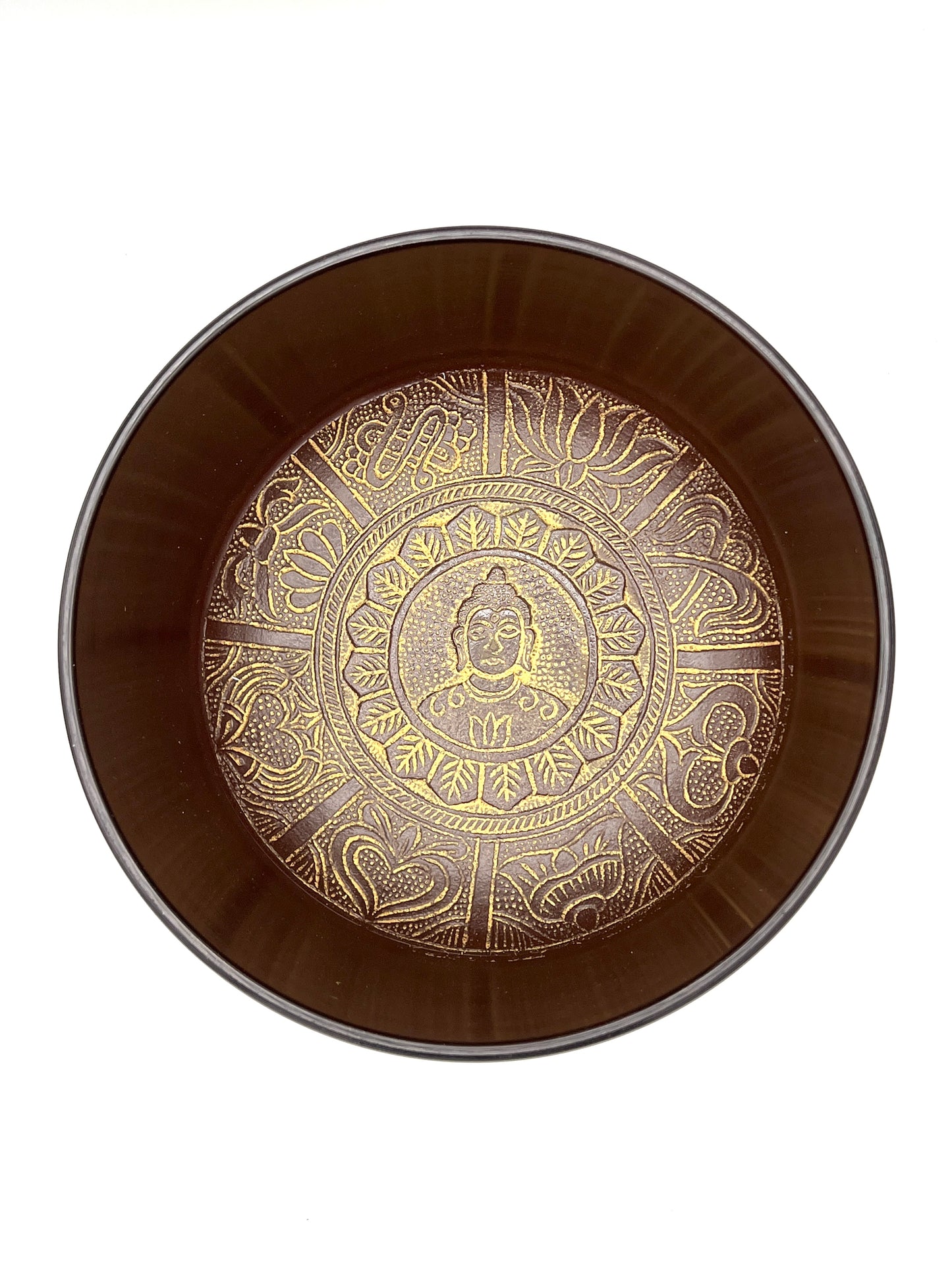 Yellow Om Mani Padme Hum Himalayan Singing Bowls