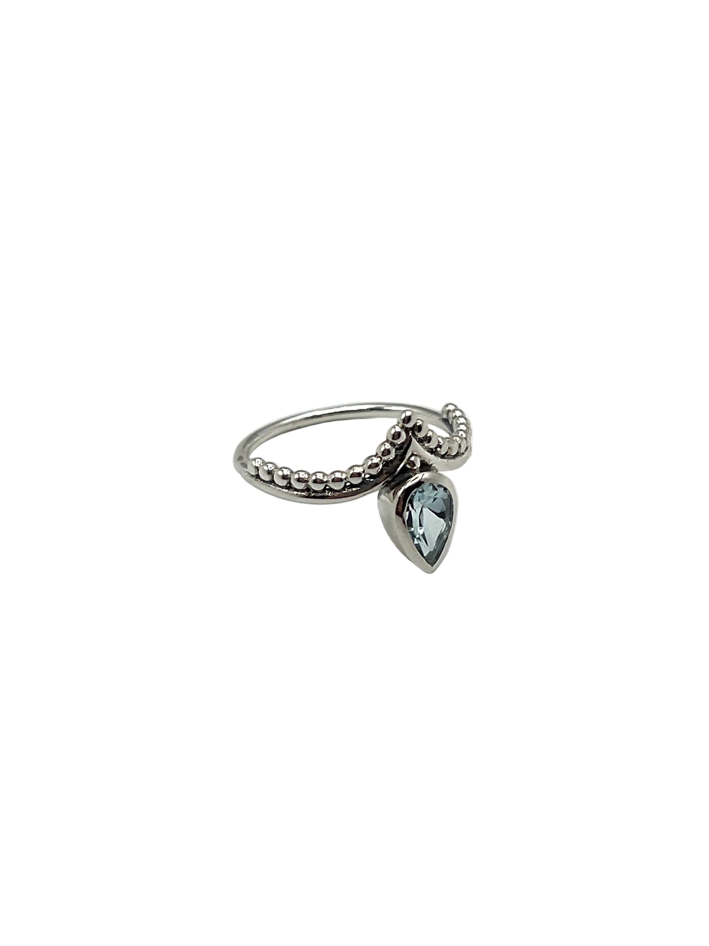 Beaded Teardrop Gemstone Rings