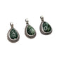 Sterling Silver Seraphinite Teardrop Pendants