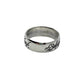 Sterling Silver Lord of the Rings Wide Band Ring