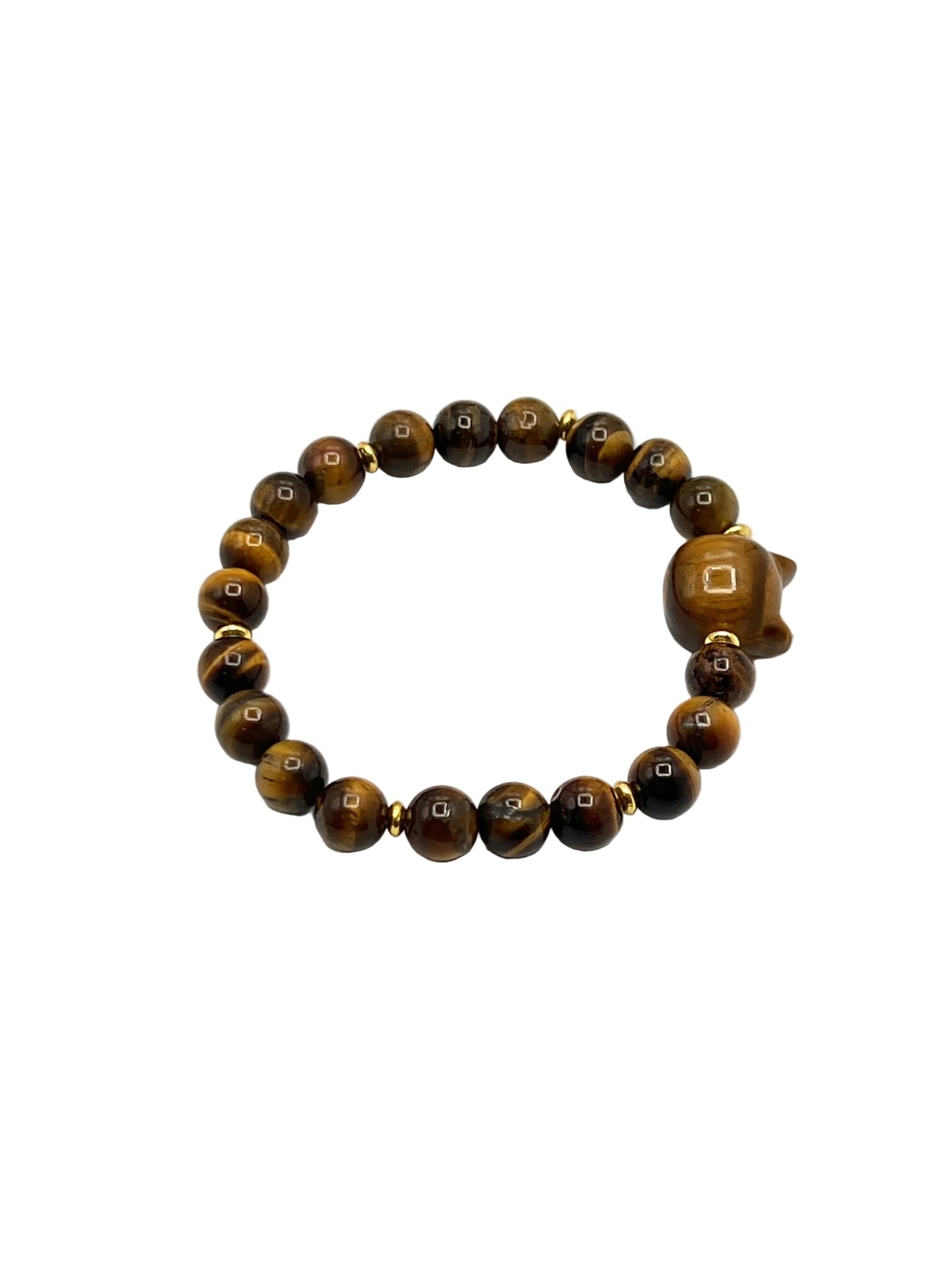 Gemstone Cat Stretchy Bracelets