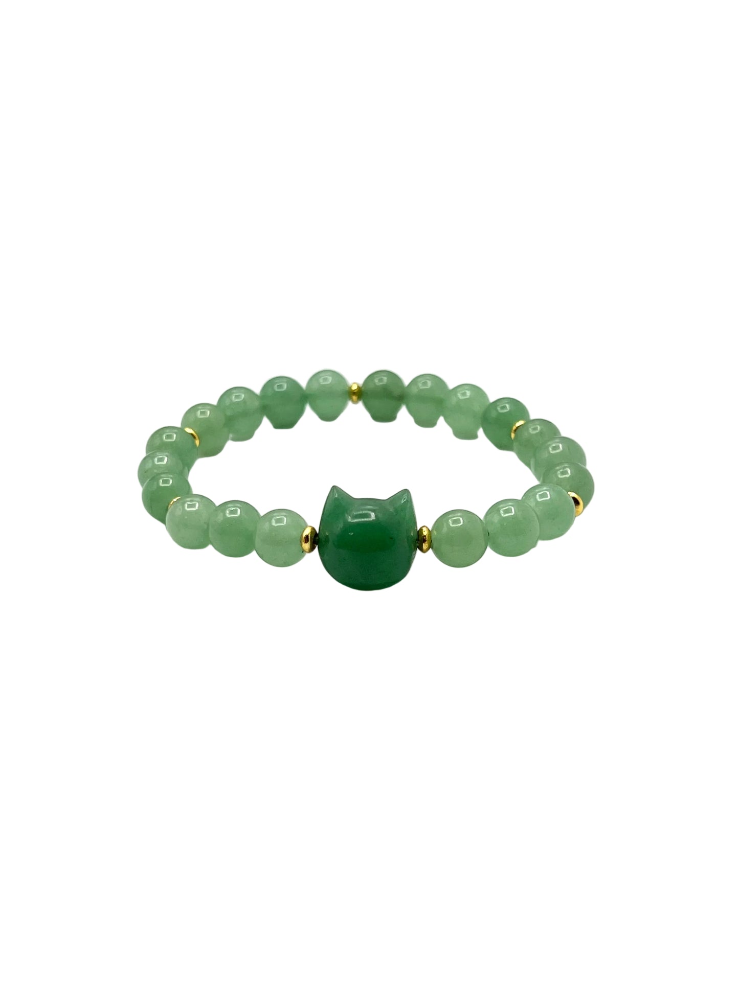 Gemstone Cat Stretchy Bracelets