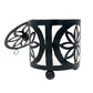 Handcut Flower Iron Candle Holders w/ Lid
