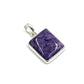 Sterling Silver Charoite Freeform Pendants