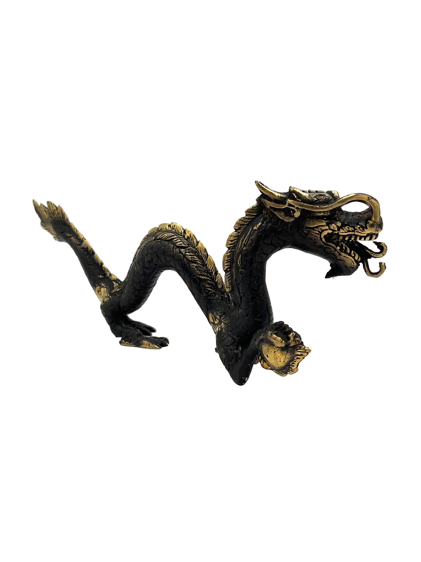 Bronze Dragon & Ball Statue