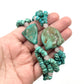 Turquoise Three strand Bracelets with Rose Quartz