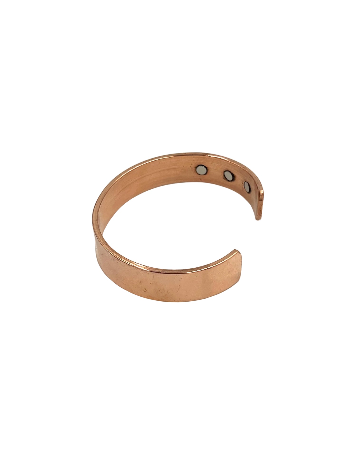 Om Flat Copper Bracelet