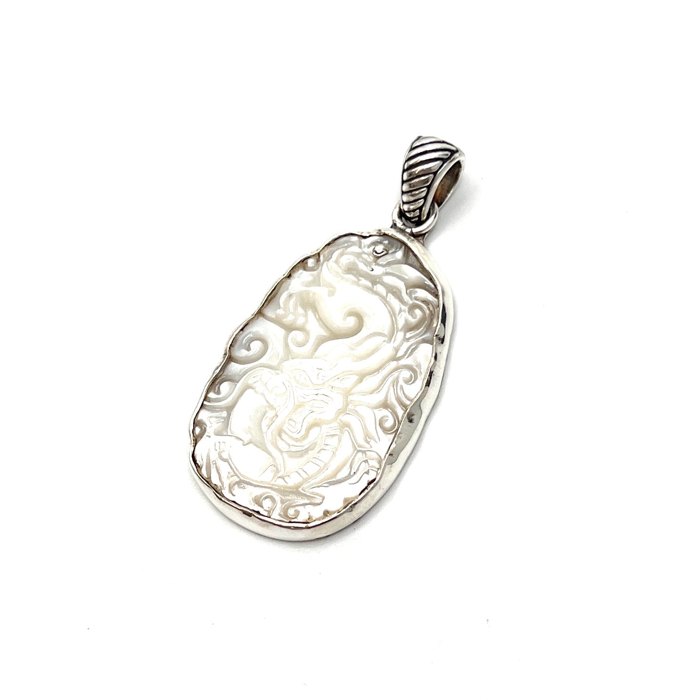 Mother of Pearl Dragon Pendants