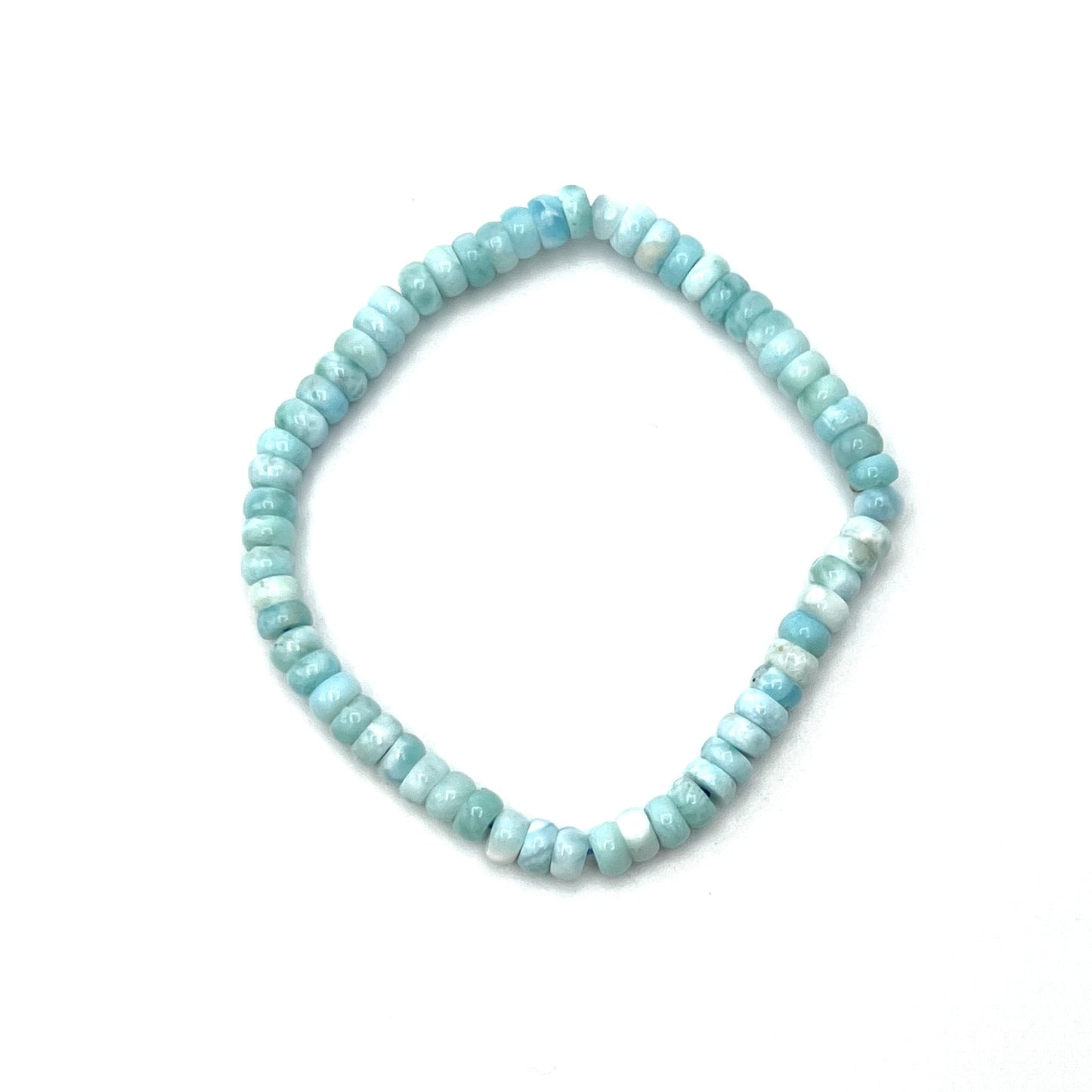 Larimar Tube Beaded Stretchy Bracelets