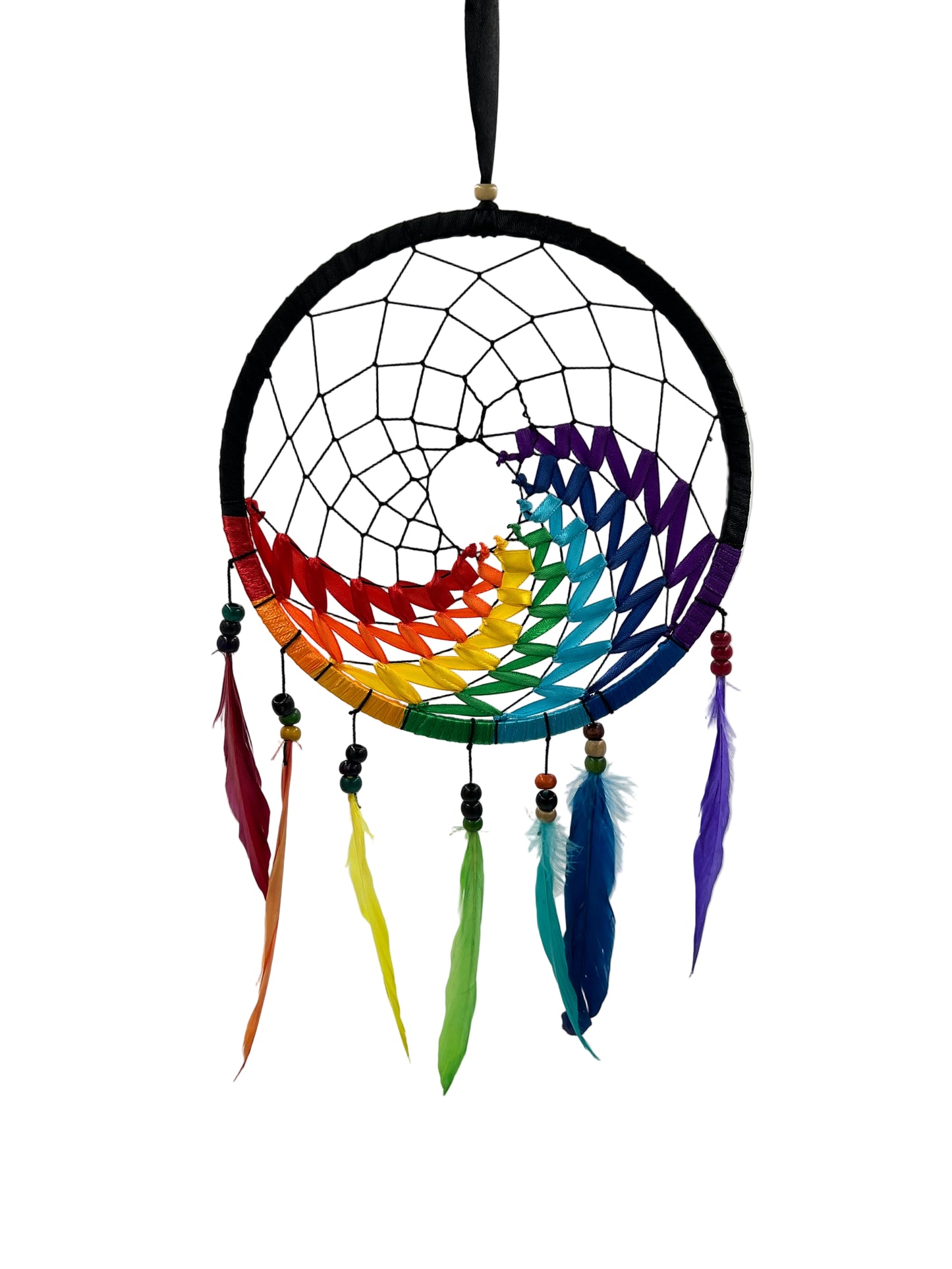 Rainbow Ribbon Dream Catchers