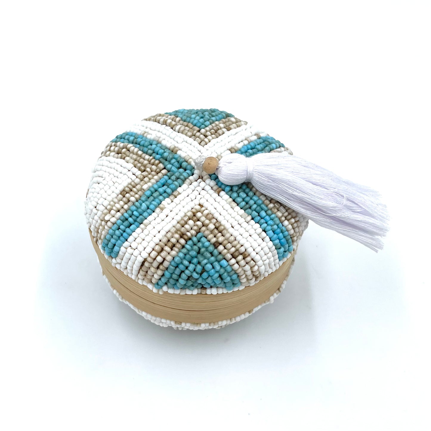 Bali Beaded Round Boxes