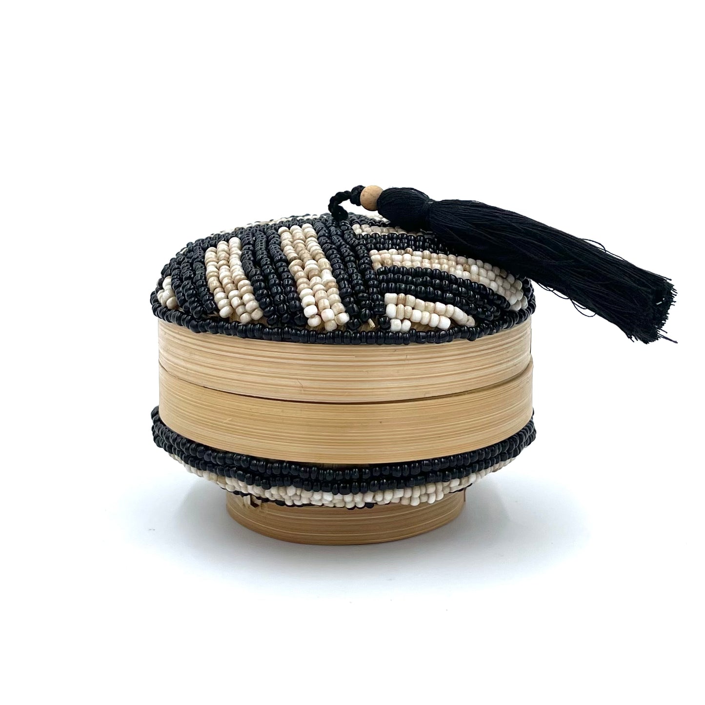 Bali Beaded Round Boxes