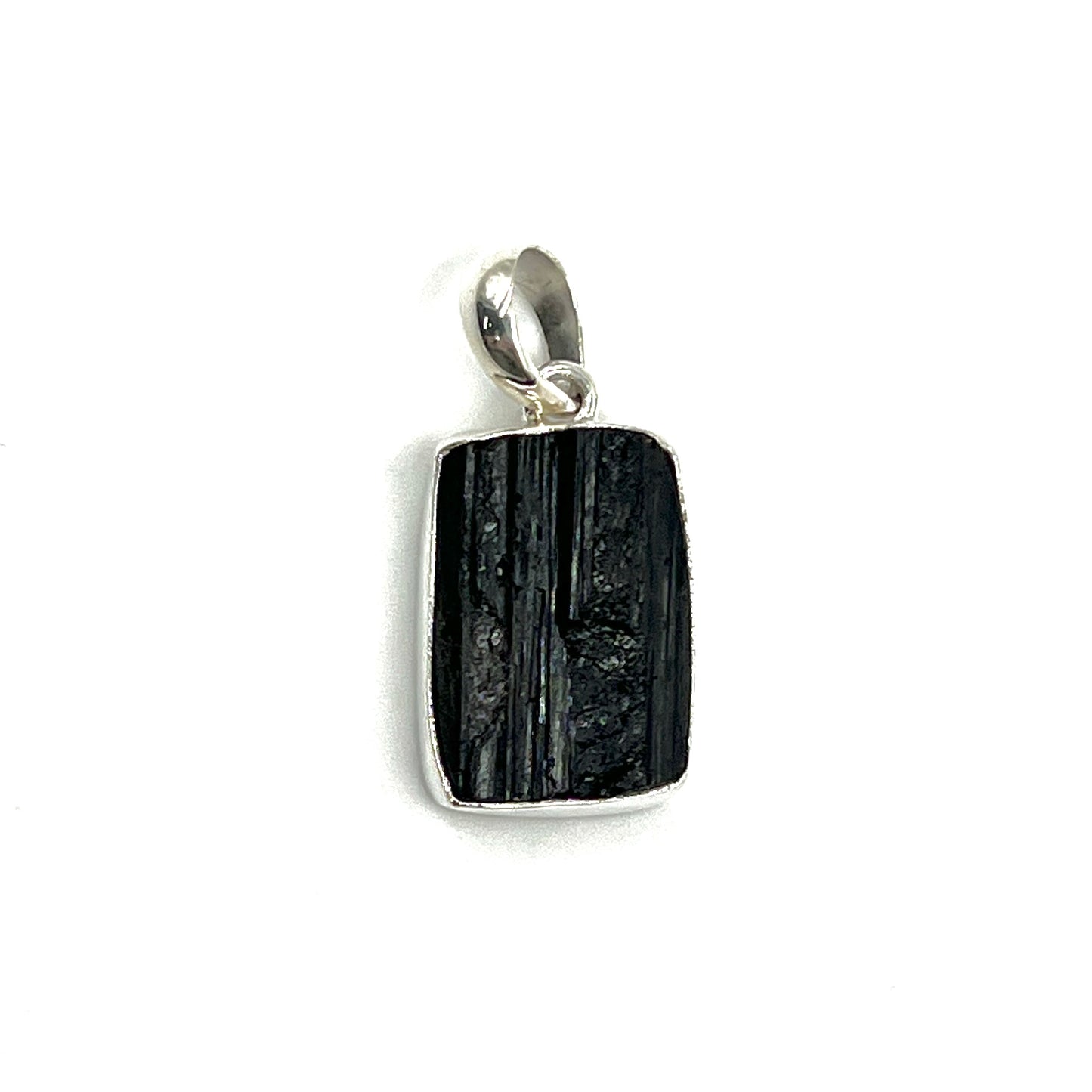 Black Tourmaline Square Pendants