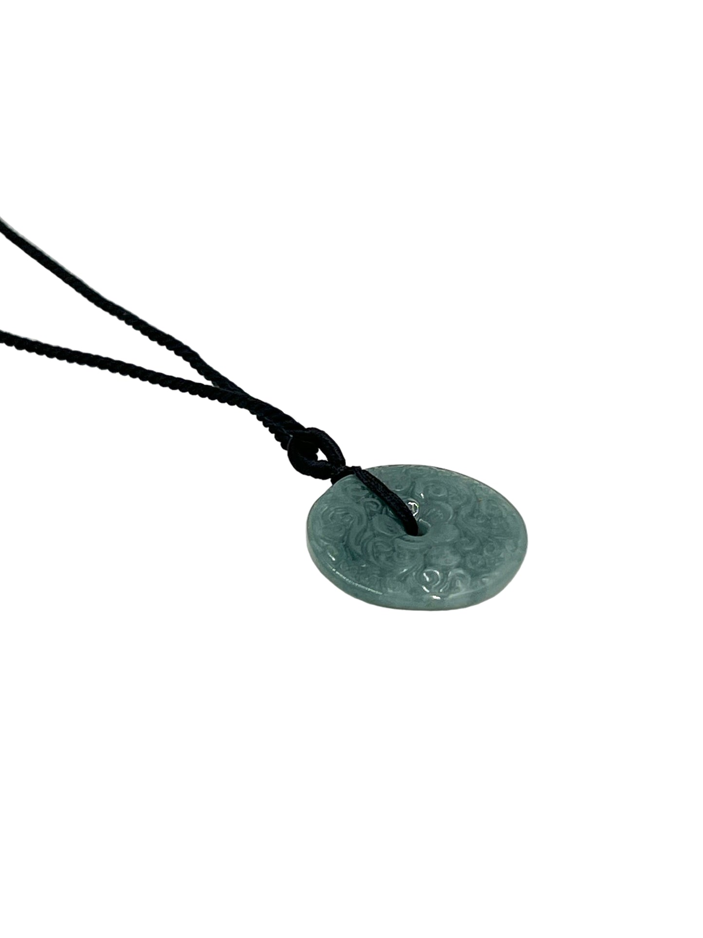 Carved Jade Coin Necklaces