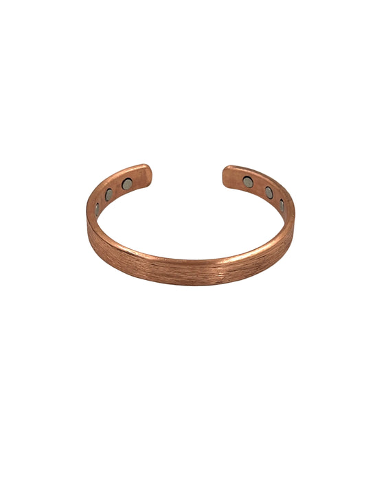 Flat Etched Copper Bracelet