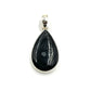 Psilomelane Teardrop Pendants