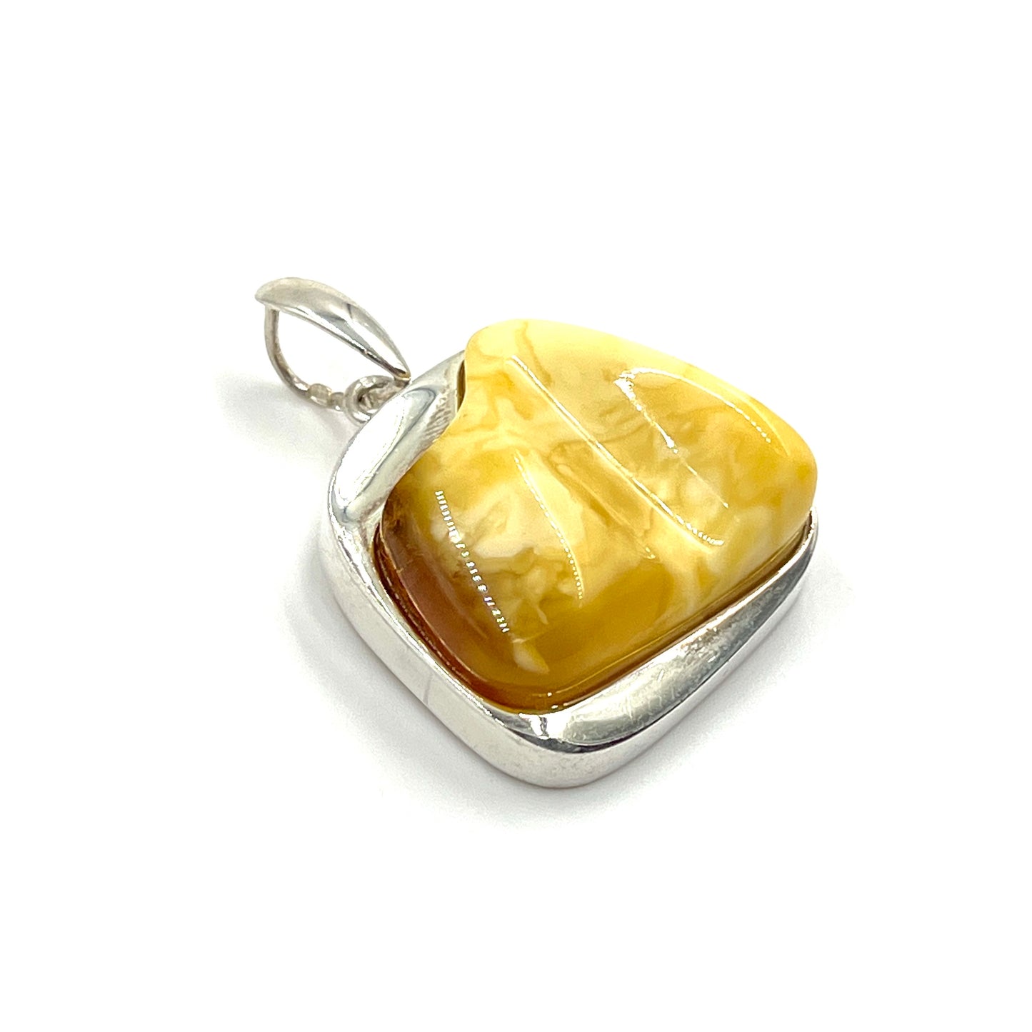 Butterscotch Amber Freeform Pendants