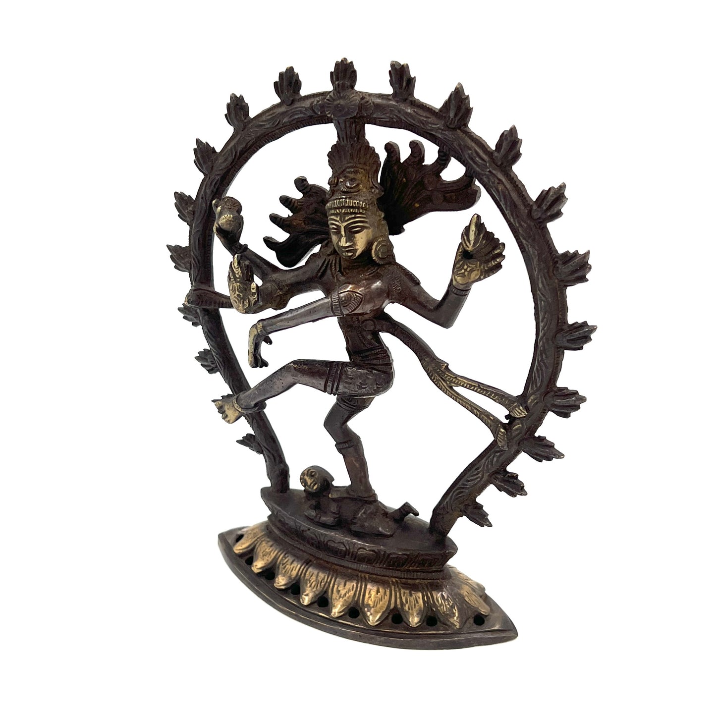 Hand Finished Brass Shiva Nataraj Statue - Dance of Destruction