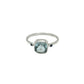 Faceted Square Gemstone Ring