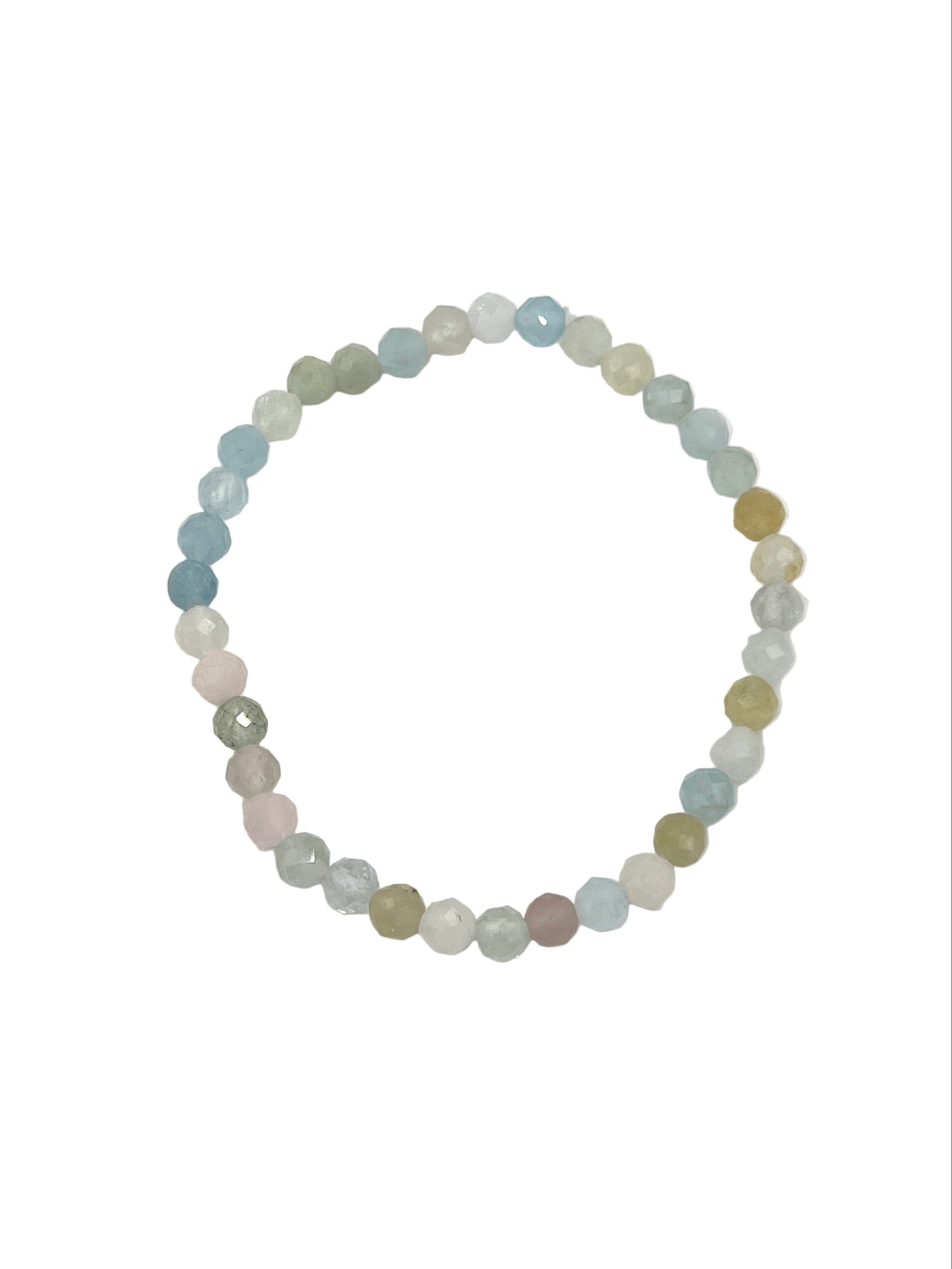 Faceted Mixed Beryl Beaded Bracelet