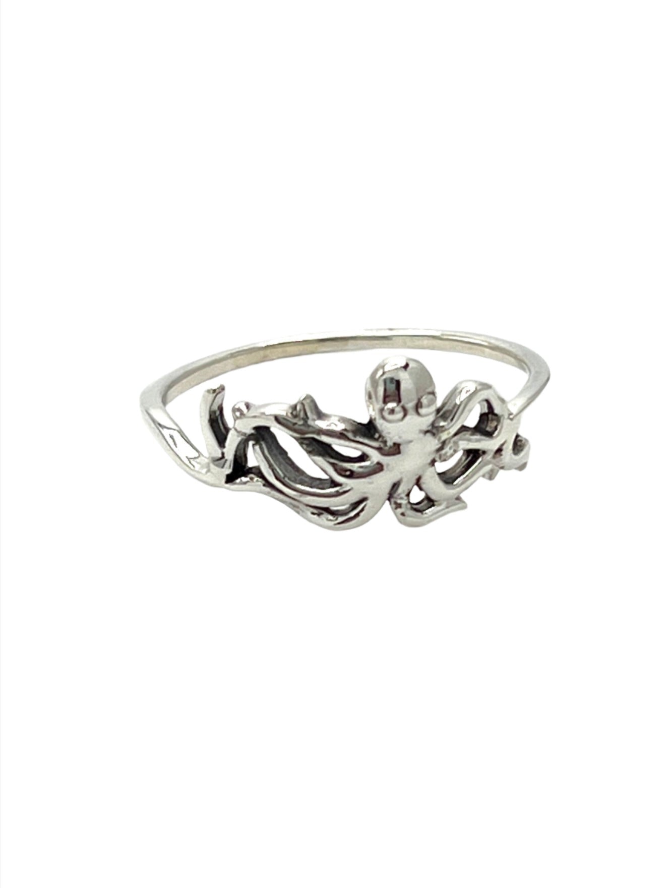 Sterling Silver Octopus Ring