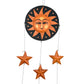 Black Sun and Moon Painted Mobile