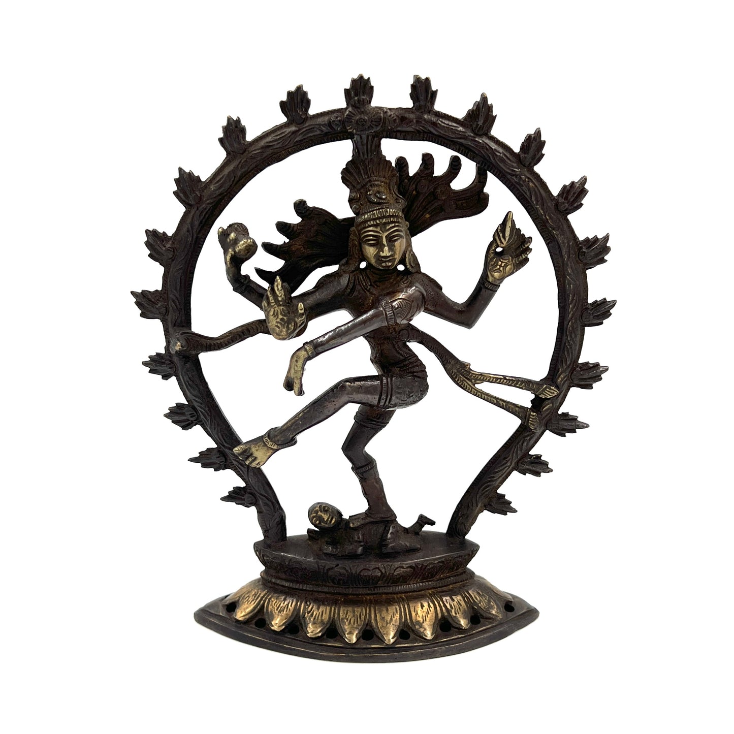 Hand Finished Brass Shiva Nataraj Statue - Dance of Destruction