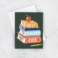 Teacher Stacks Greeting Card