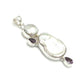 Sterling Silver Pearl & Amethyst Pendants